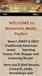 Mobile Screenshot of mountainmusicparlor.com